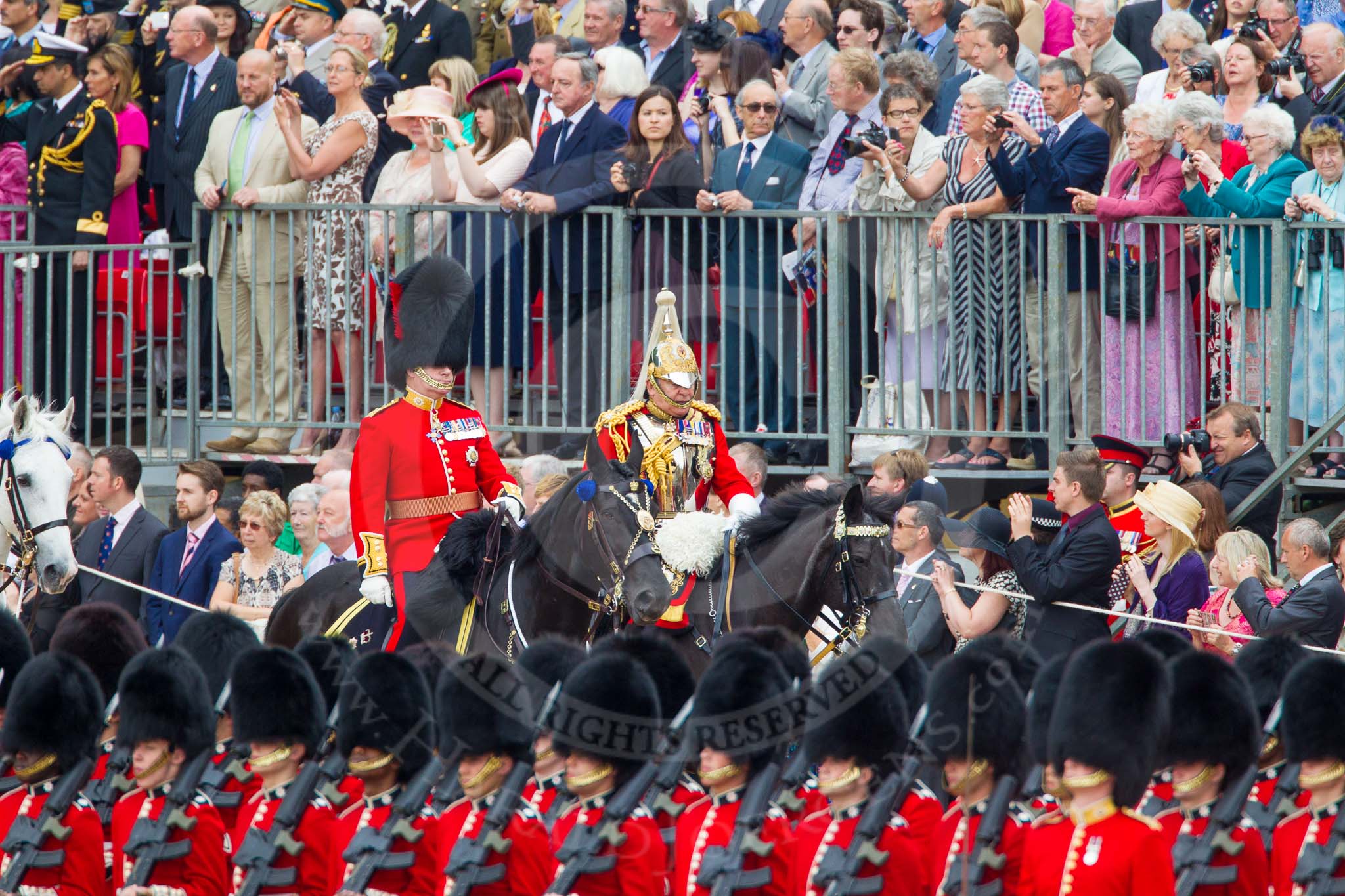 Trooping the Colour 2014.
Horse Guards Parade, Westminster,
London SW1A,

United Kingdom,
on 14 June 2014 at 10:58, image #348