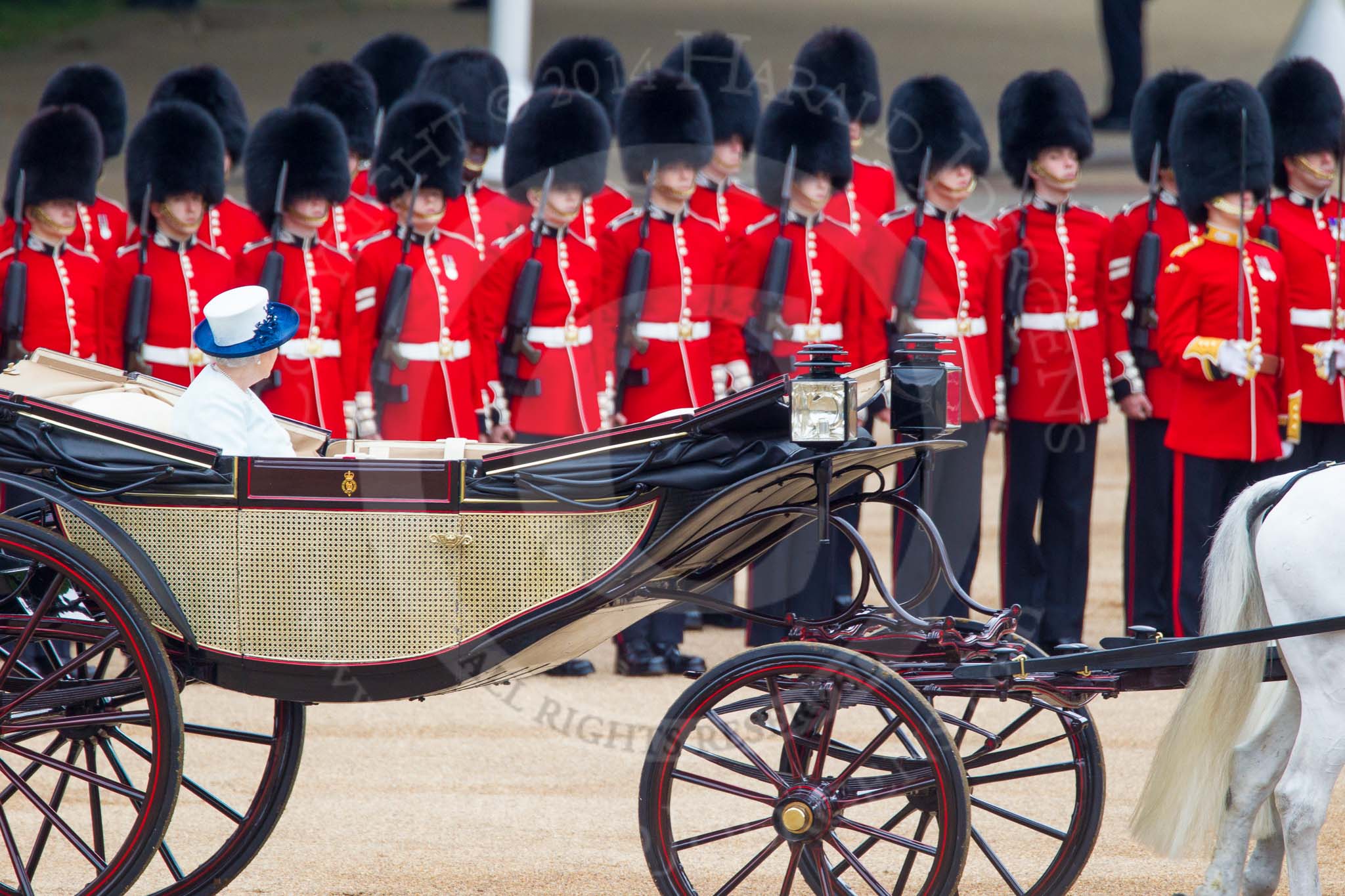 Trooping the Colour 2014.
Horse Guards Parade, Westminster,
London SW1A,

United Kingdom,
on 14 June 2014 at 11:04, image #413