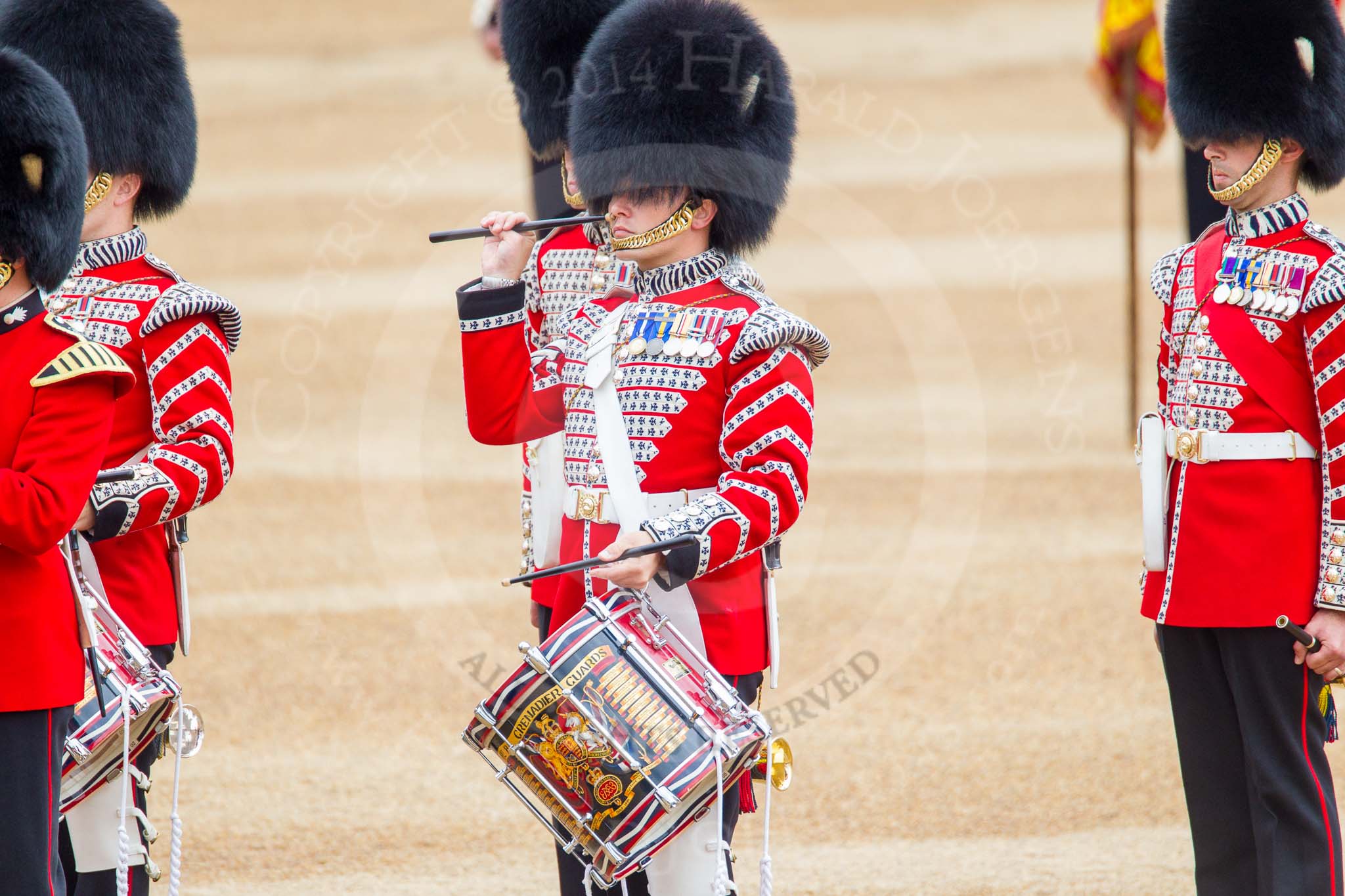 Trooping the Colour 2014.
Horse Guards Parade, Westminster,
London SW1A,

United Kingdom,
on 14 June 2014 at 11:12, image #461