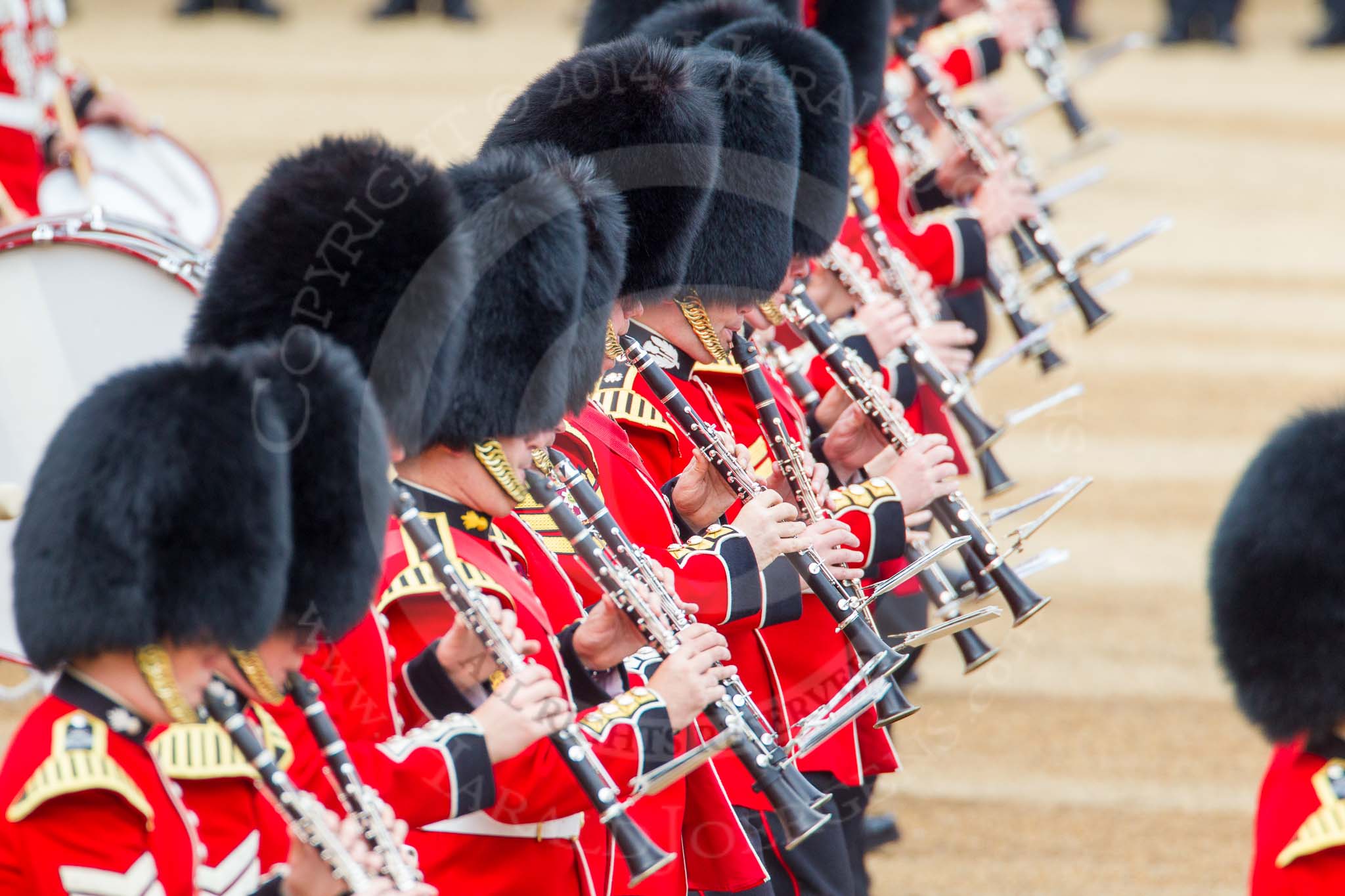 Trooping the Colour 2014.
Horse Guards Parade, Westminster,
London SW1A,

United Kingdom,
on 14 June 2014 at 11:15, image #485
