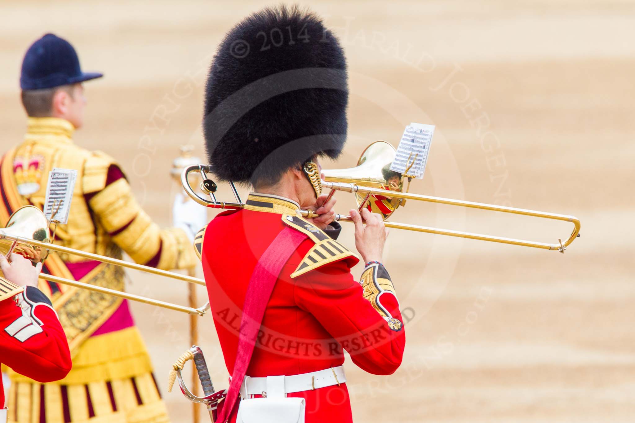 Trooping the Colour 2014.
Horse Guards Parade, Westminster,
London SW1A,

United Kingdom,
on 14 June 2014 at 11:15, image #488