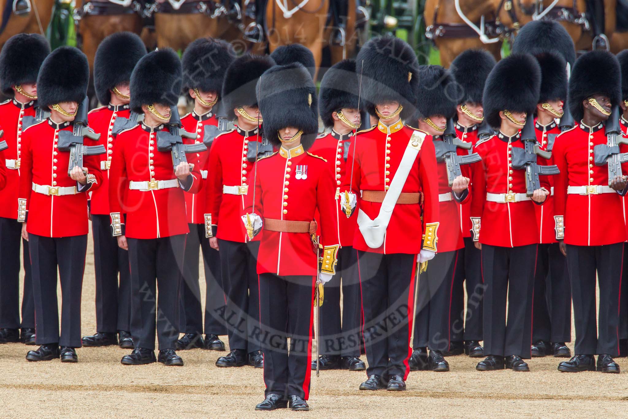 Trooping the Colour 2014.
Horse Guards Parade, Westminster,
London SW1A,

United Kingdom,
on 14 June 2014 at 11:17, image #500