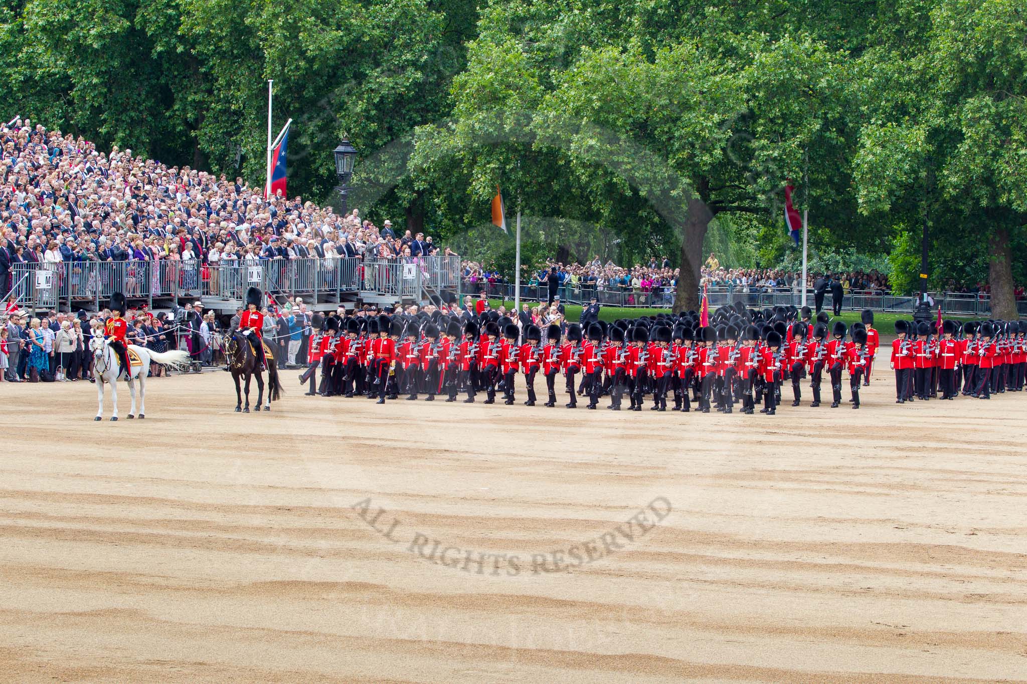 Trooping the Colour 2014.
Horse Guards Parade, Westminster,
London SW1A,

United Kingdom,
on 14 June 2014 at 11:34, image #598