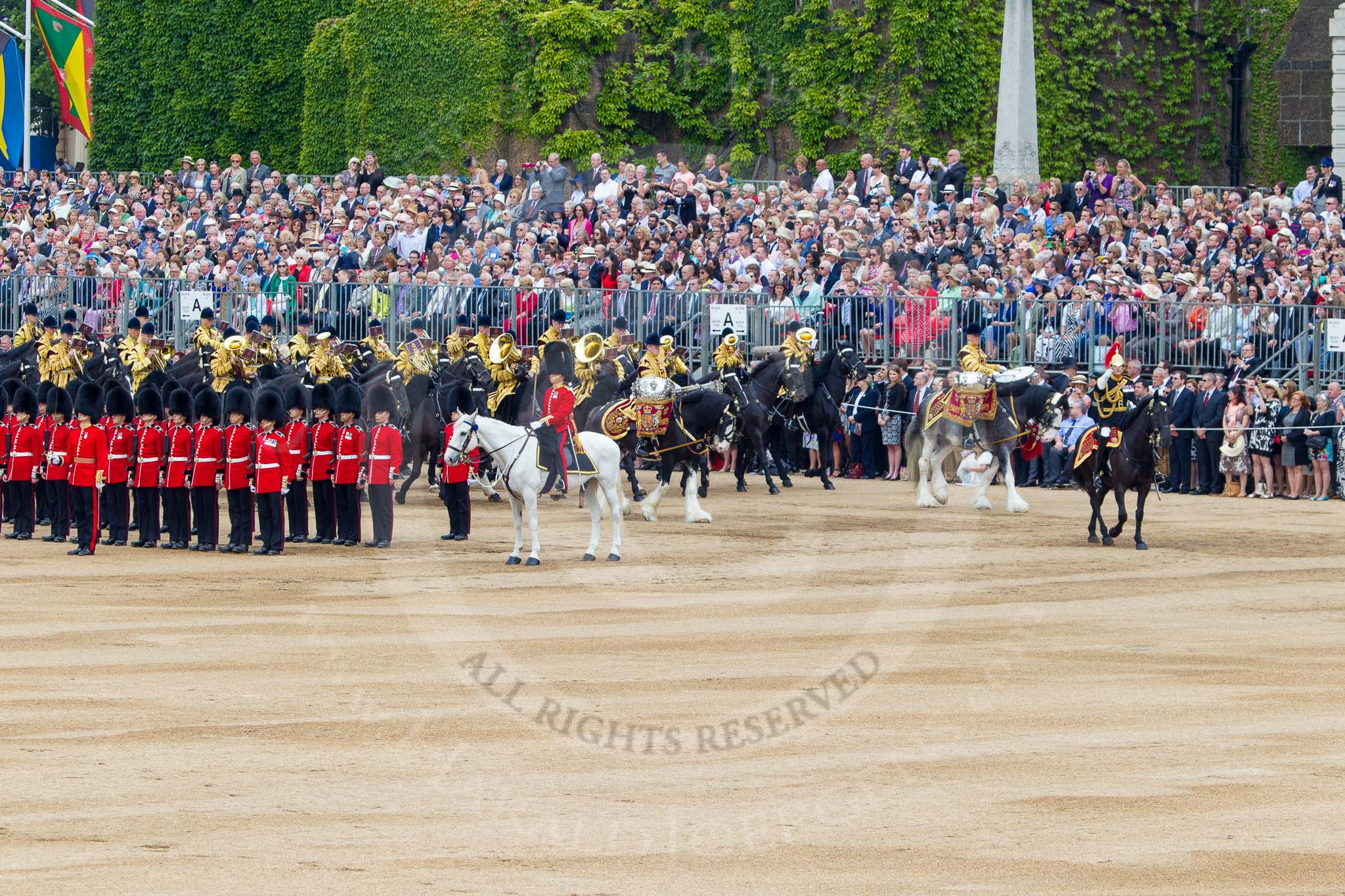 Trooping the Colour 2014.
Horse Guards Parade, Westminster,
London SW1A,

United Kingdom,
on 14 June 2014 at 11:53, image #724