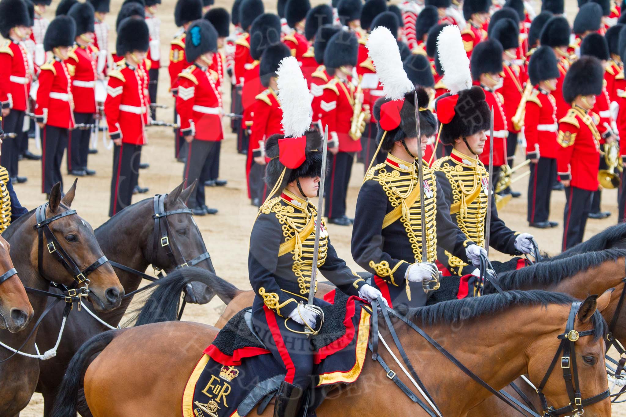 Trooping the Colour 2014.
Horse Guards Parade, Westminster,
London SW1A,

United Kingdom,
on 14 June 2014 at 11:55, image #751