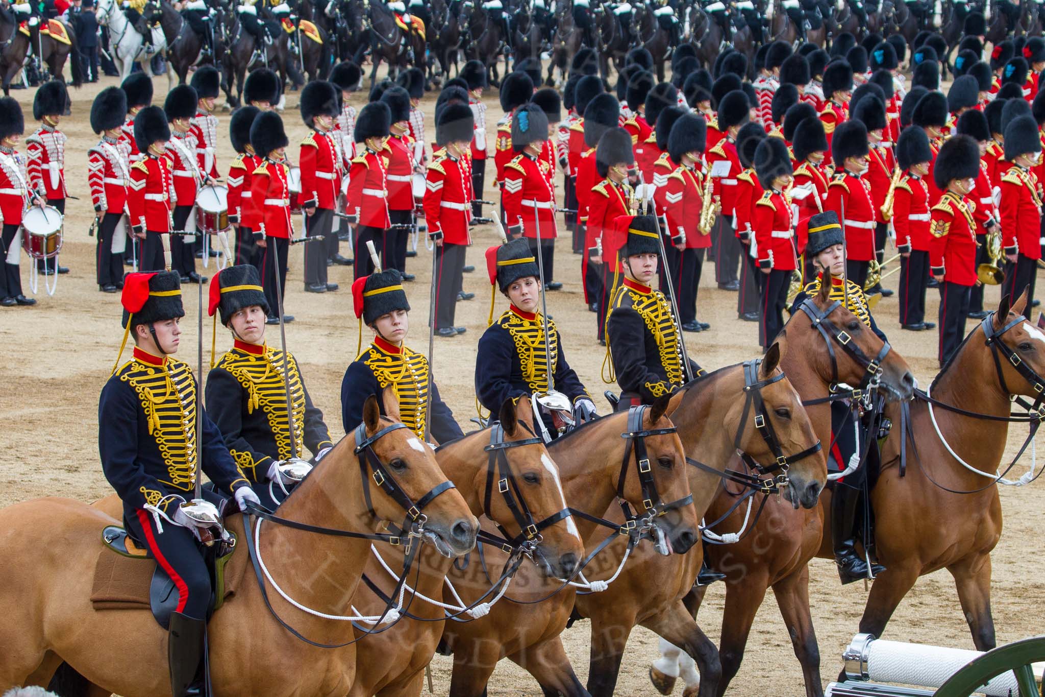 Trooping the Colour 2014.
Horse Guards Parade, Westminster,
London SW1A,

United Kingdom,
on 14 June 2014 at 11:56, image #758