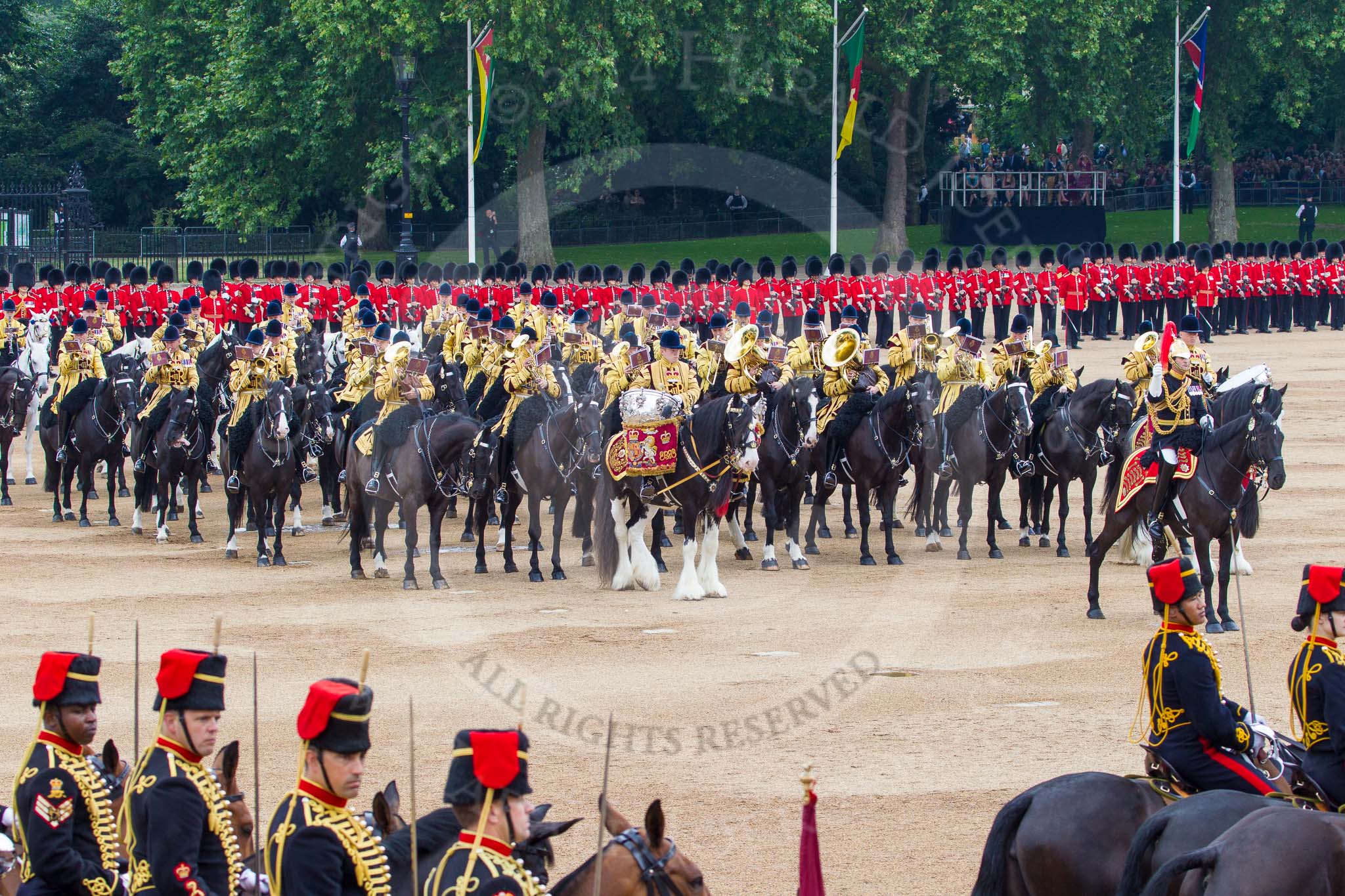 Trooping the Colour 2014.
Horse Guards Parade, Westminster,
London SW1A,

United Kingdom,
on 14 June 2014 at 11:56, image #766