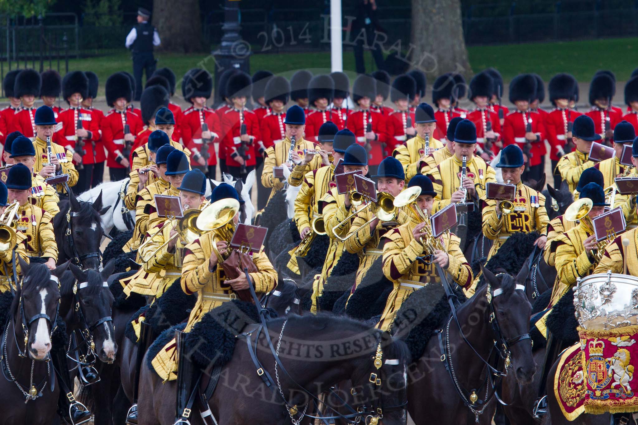 Trooping the Colour 2014.
Horse Guards Parade, Westminster,
London SW1A,

United Kingdom,
on 14 June 2014 at 11:56, image #767