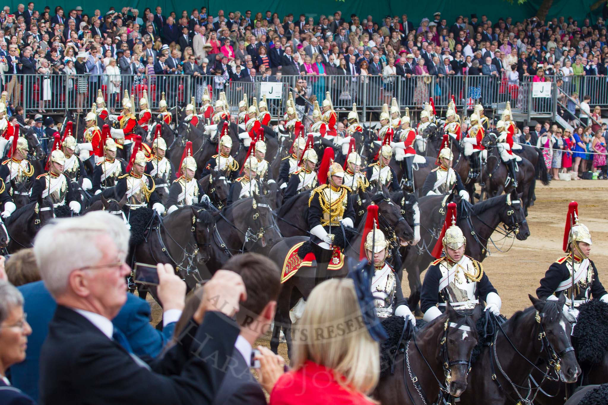 Trooping the Colour 2014.
Horse Guards Parade, Westminster,
London SW1A,

United Kingdom,
on 14 June 2014 at 11:57, image #774