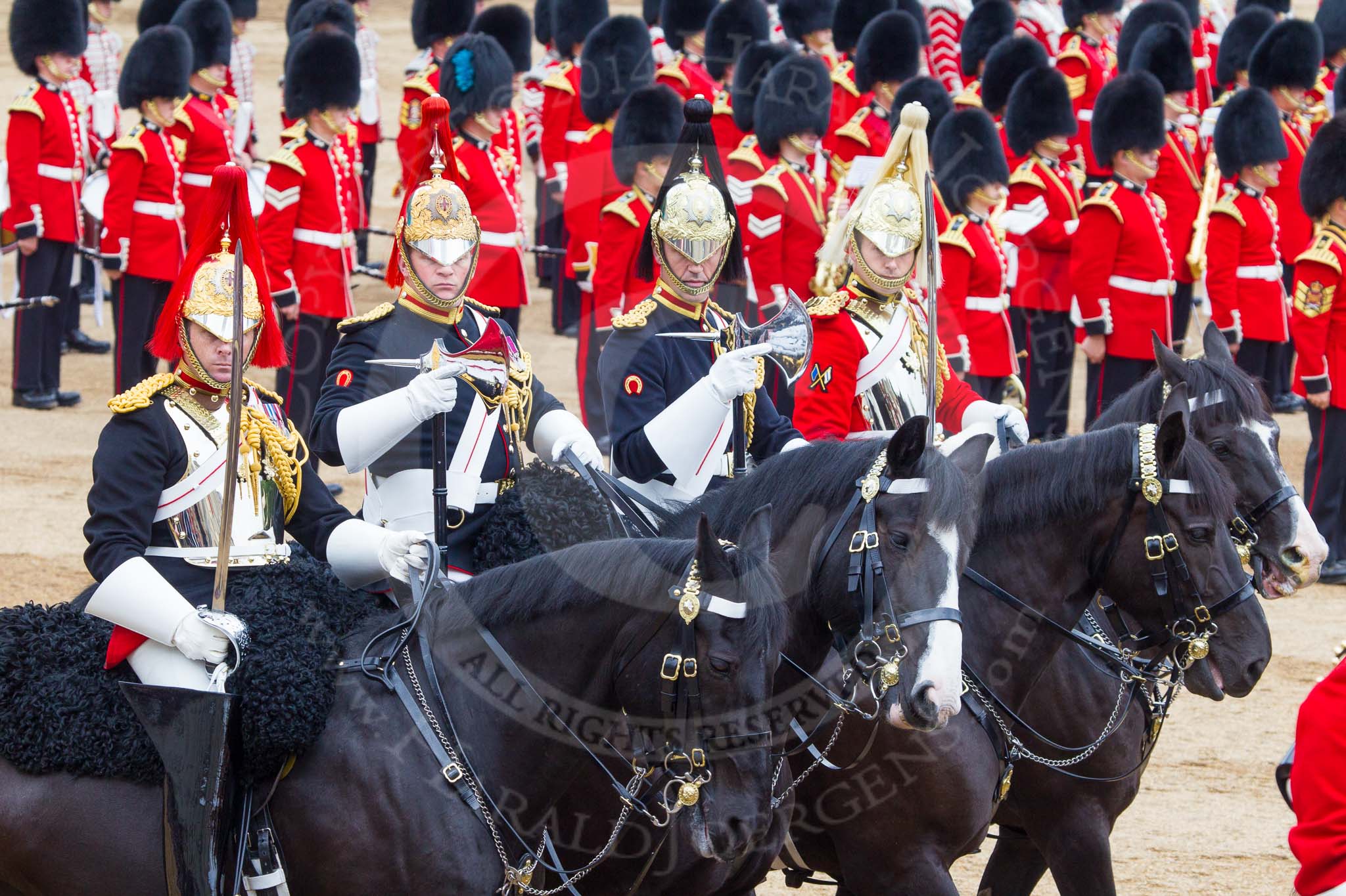 Trooping the Colour 2014.
Horse Guards Parade, Westminster,
London SW1A,

United Kingdom,
on 14 June 2014 at 11:58, image #784