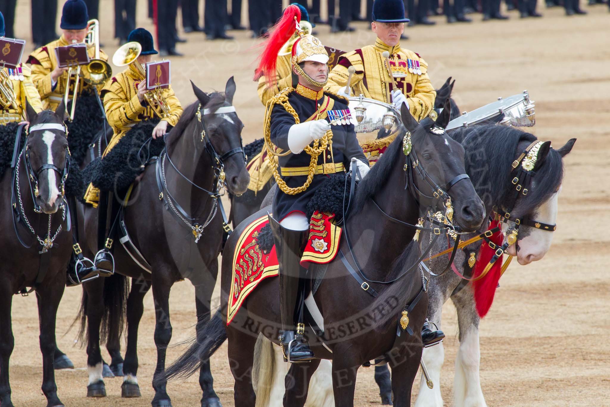 Trooping the Colour 2014.
Horse Guards Parade, Westminster,
London SW1A,

United Kingdom,
on 14 June 2014 at 11:59, image #790