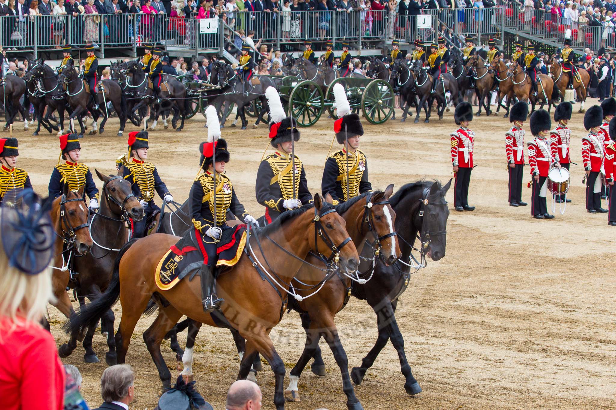 Trooping the Colour 2014.
Horse Guards Parade, Westminster,
London SW1A,

United Kingdom,
on 14 June 2014 at 12:00, image #796