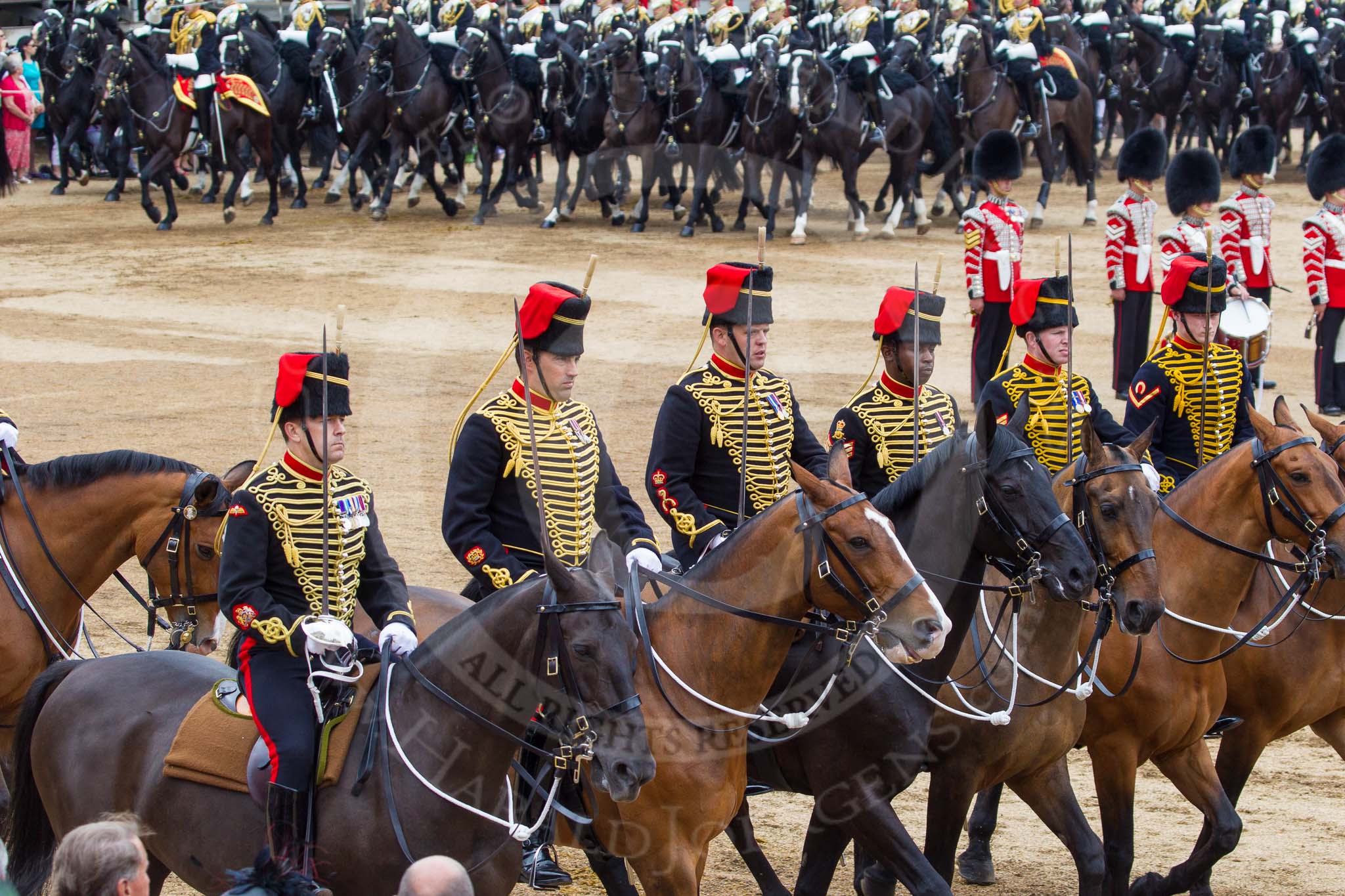 Trooping the Colour 2014.
Horse Guards Parade, Westminster,
London SW1A,

United Kingdom,
on 14 June 2014 at 12:00, image #809