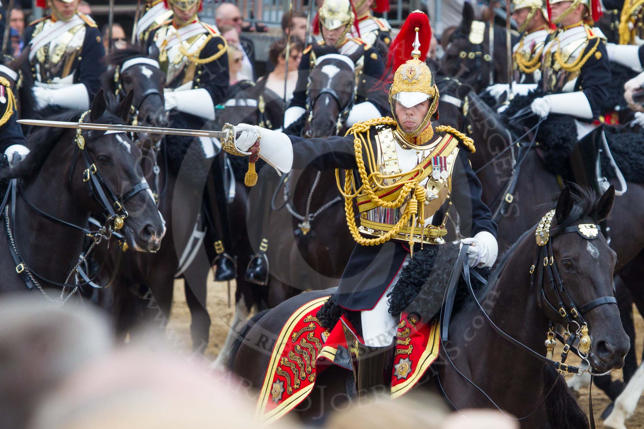 Trooping the Colour 2014.
Horse Guards Parade, Westminster,
London SW1A,

United Kingdom,
on 14 June 2014 at 12:01, image #813
