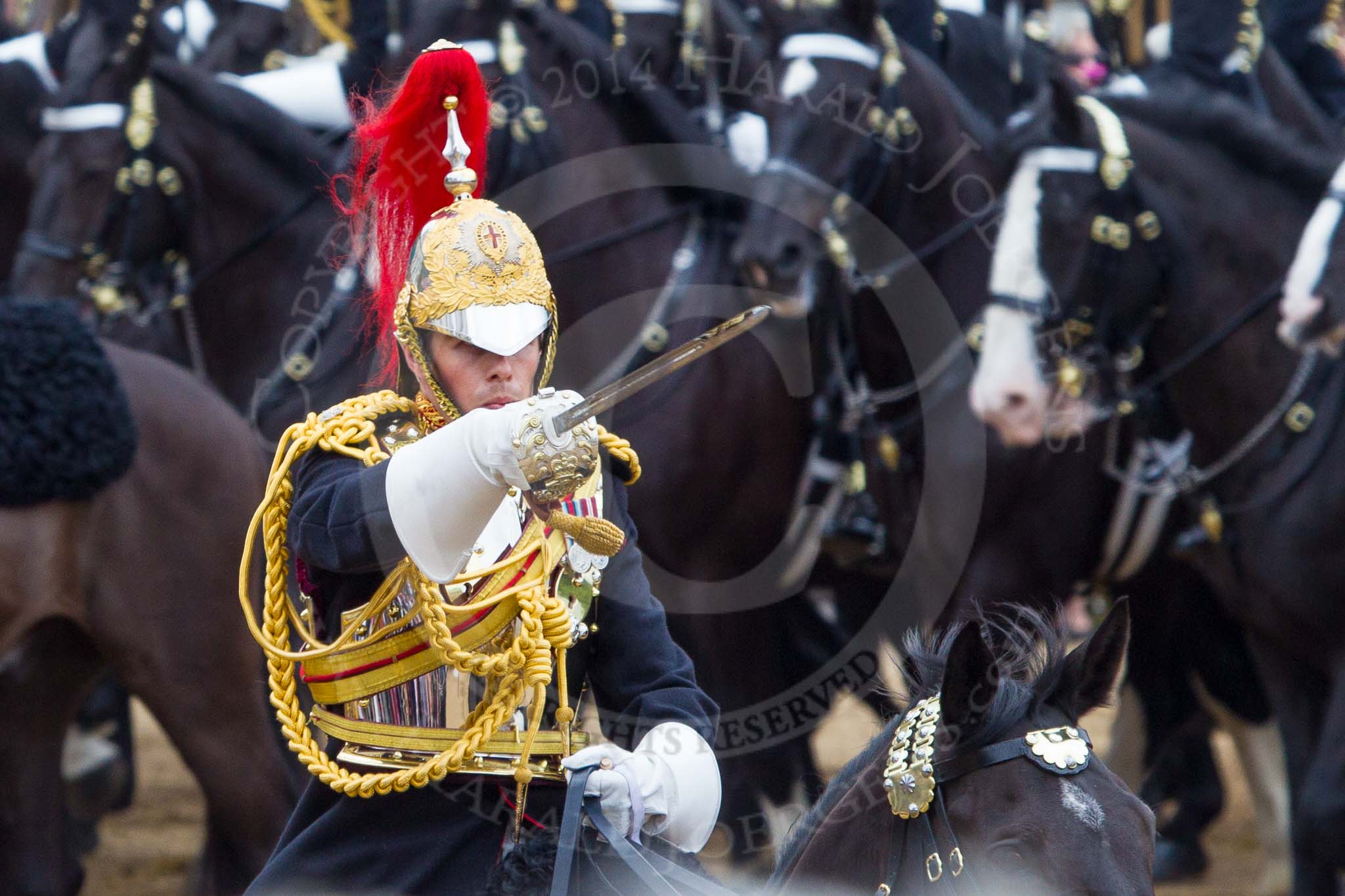 Trooping the Colour 2014.
Horse Guards Parade, Westminster,
London SW1A,

United Kingdom,
on 14 June 2014 at 12:01, image #814