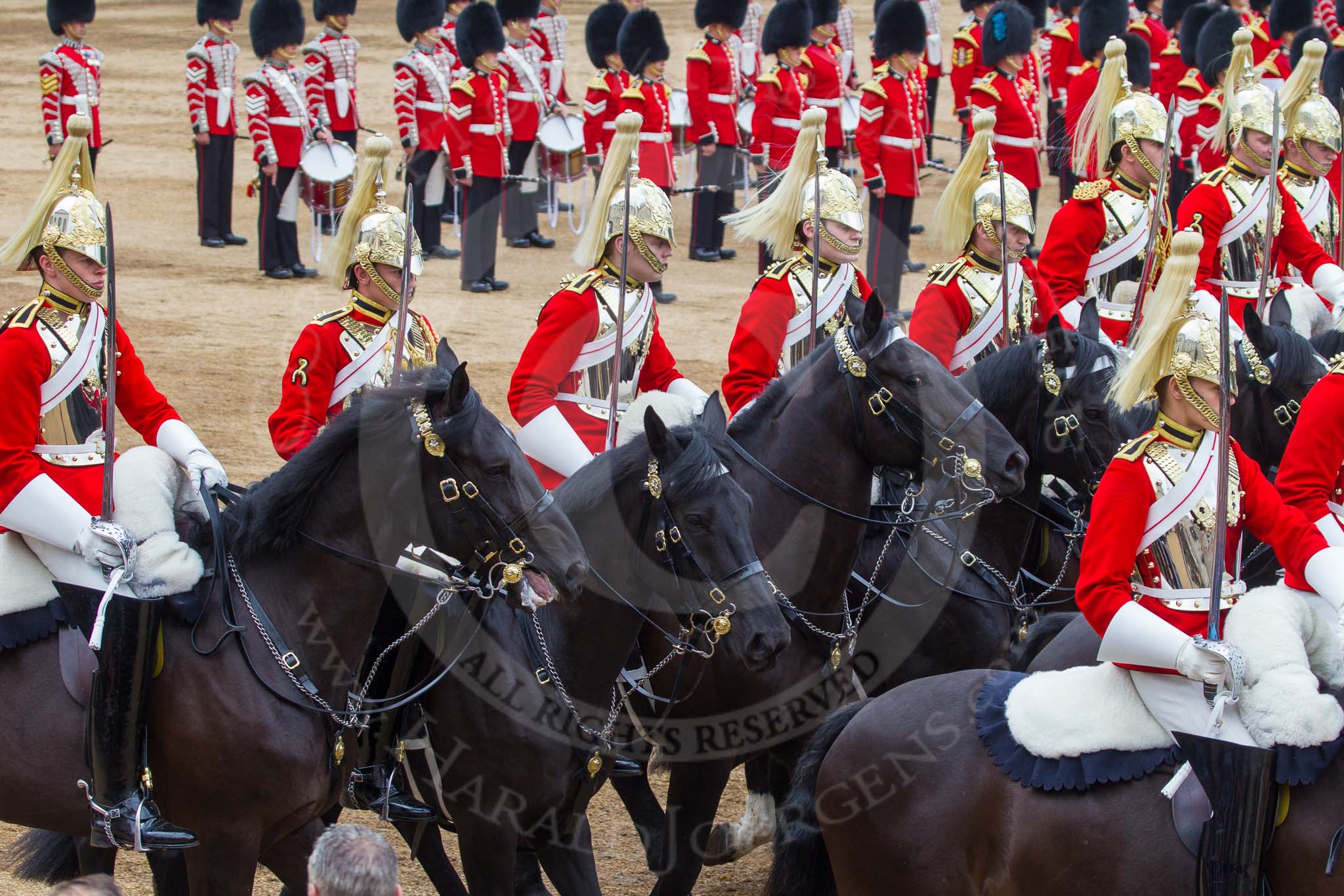 Trooping the Colour 2014.
Horse Guards Parade, Westminster,
London SW1A,

United Kingdom,
on 14 June 2014 at 12:01, image #825