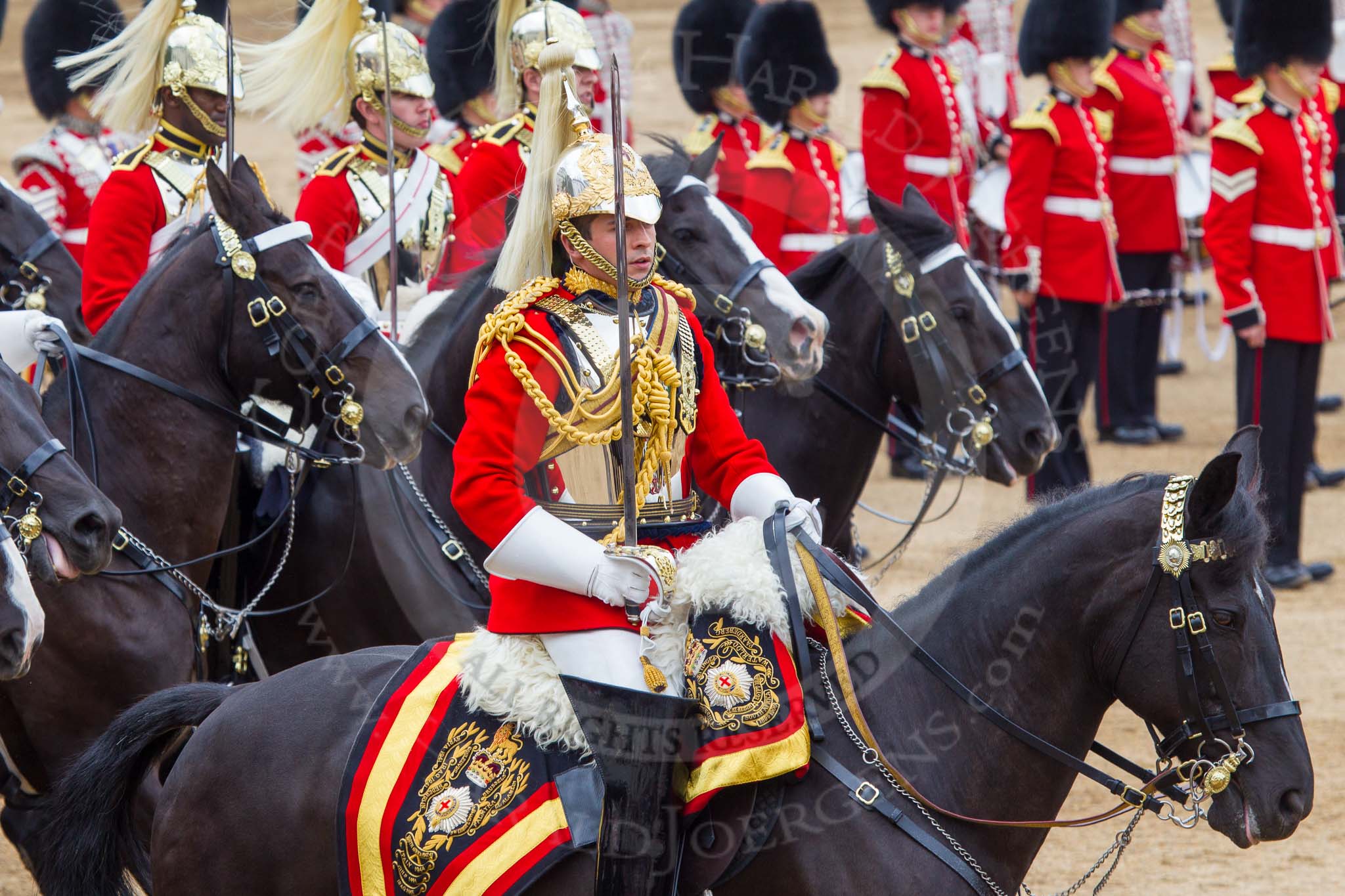 Trooping the Colour 2014.
Horse Guards Parade, Westminster,
London SW1A,

United Kingdom,
on 14 June 2014 at 12:01, image #826