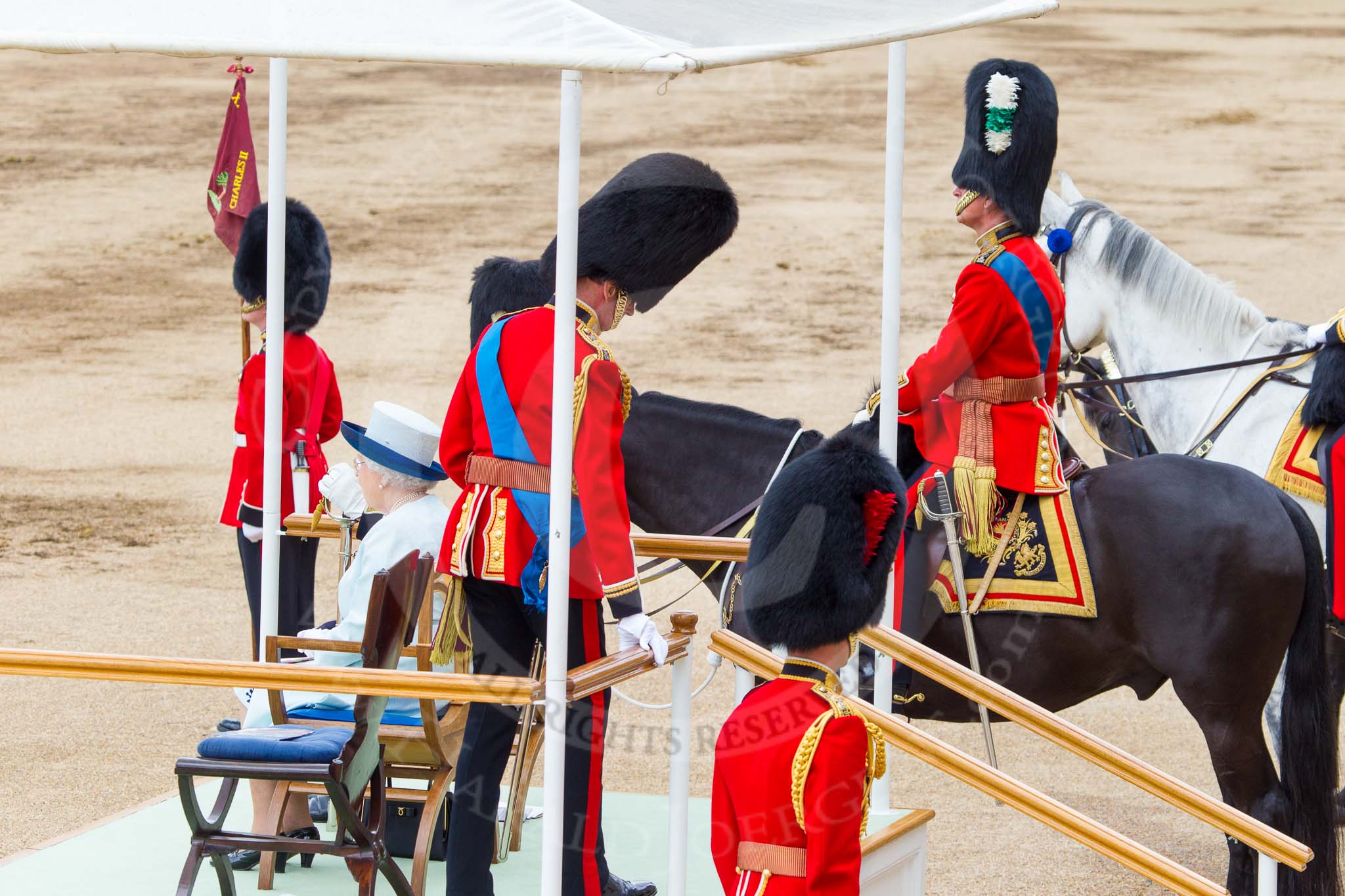 Trooping the Colour 2014.
Horse Guards Parade, Westminster,
London SW1A,

United Kingdom,
on 14 June 2014 at 12:05, image #858