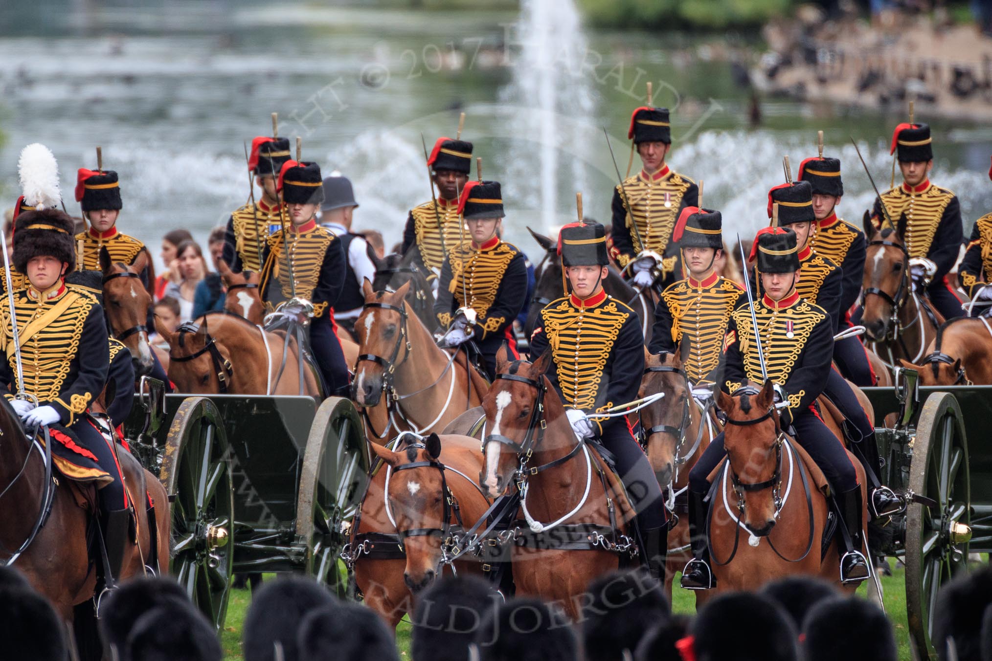 during The Colonel's Review {iptcyear4} (final rehearsal for Trooping the Colour, The Queen's Birthday Parade)  at Horse Guards Parade, Westminster, London, 2 June 2018, 10:46.