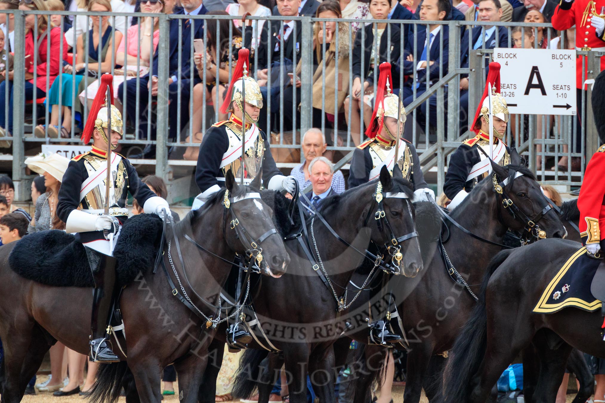 during The Colonel's Review {iptcyear4} (final rehearsal for Trooping the Colour, The Queen's Birthday Parade)  at Horse Guards Parade, Westminster, London, 2 June 2018, 10:56.