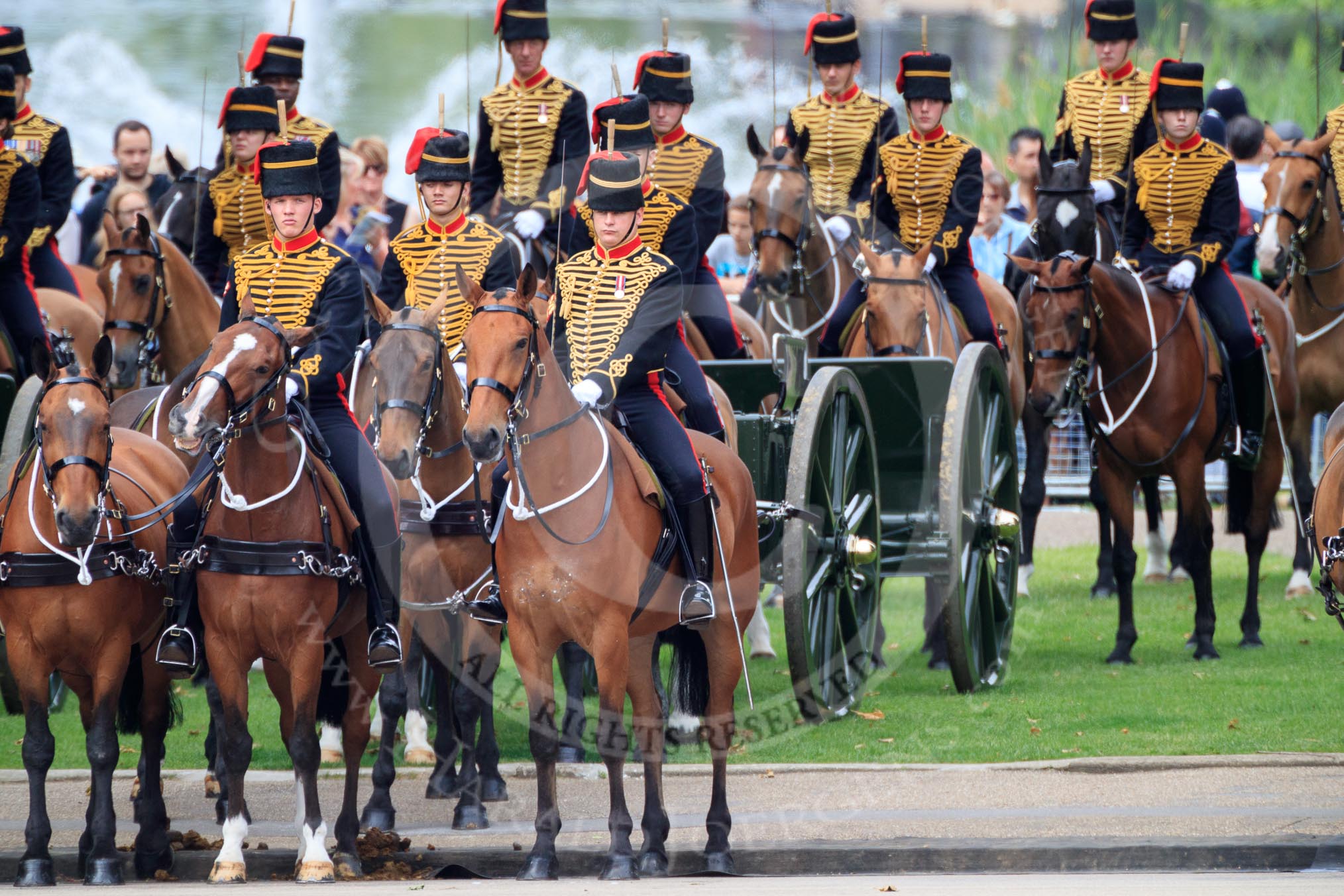during The Colonel's Review {iptcyear4} (final rehearsal for Trooping the Colour, The Queen's Birthday Parade)  at Horse Guards Parade, Westminster, London, 2 June 2018, 11:43.