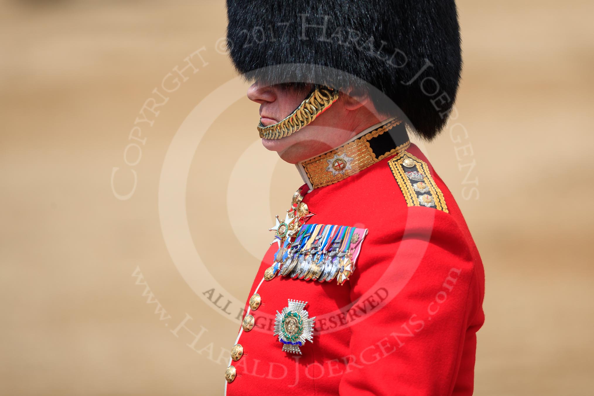 during The Colonel's Review {iptcyear4} (final rehearsal for Trooping the Colour, The Queen's Birthday Parade)  at Horse Guards Parade, Westminster, London, 2 June 2018, 12:14.