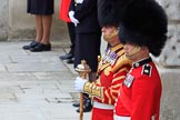 during The Colonel's Review {iptcyear4} (final rehearsal for Trooping the Colour, The Queen's Birthday Parade)  at Horse Guards Parade, Westminster, London, 2 June 2018, 10:16.