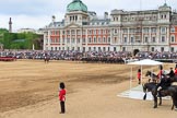 during The Colonel's Review {iptcyear4} (final rehearsal for Trooping the Colour, The Queen's Birthday Parade)  at Horse Guards Parade, Westminster, London, 2 June 2018, 12:06.