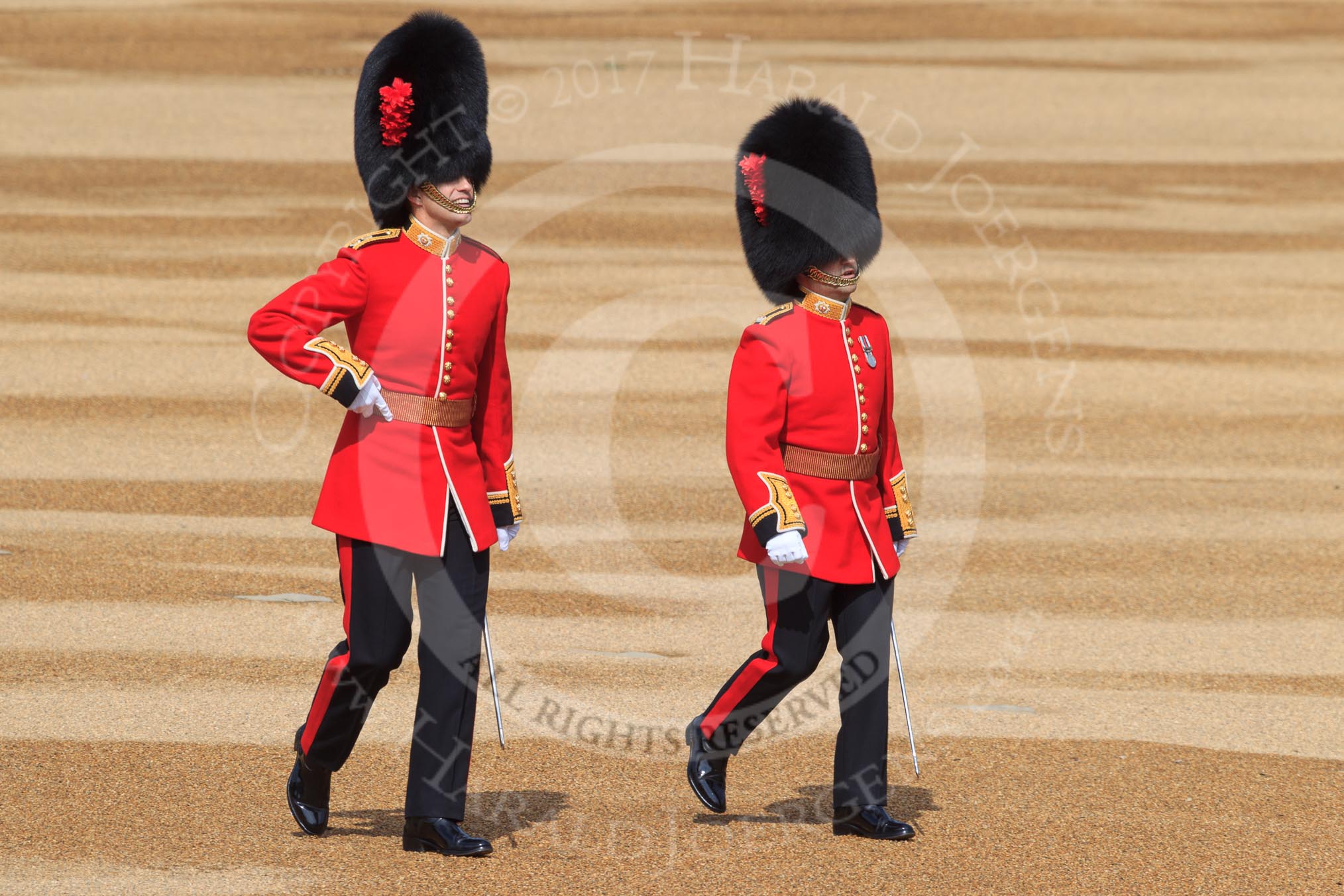 during Trooping the Colour {iptcyear4}, The Queen's Birthday Parade at Horse Guards Parade, Westminster, London, 9 June 2018, 09:53.