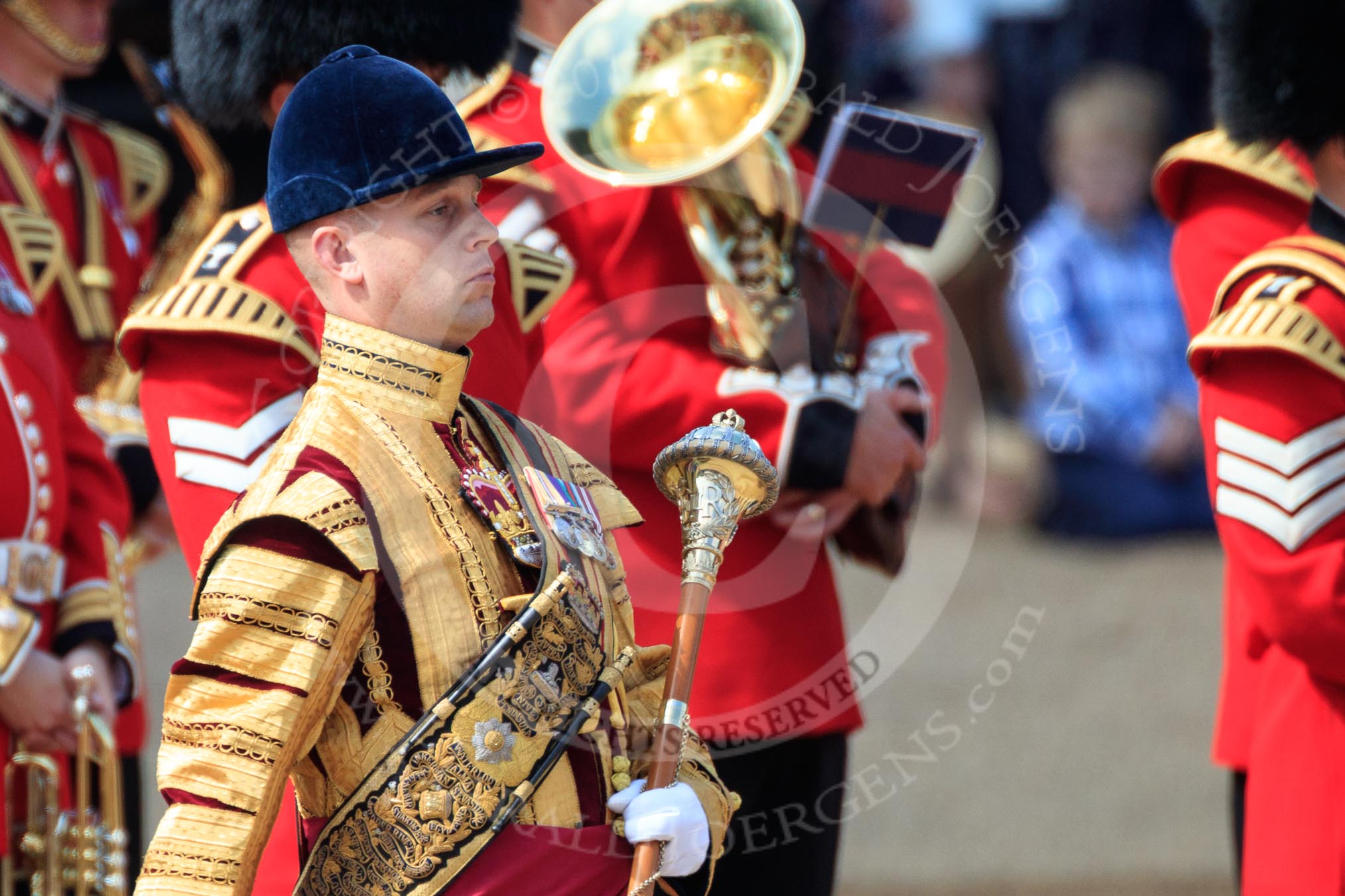 during Trooping the Colour 2018, The Queen's Birthday Parade at Horse Guards Parade, Westminster, London, 9 June 2018, 10:19.
