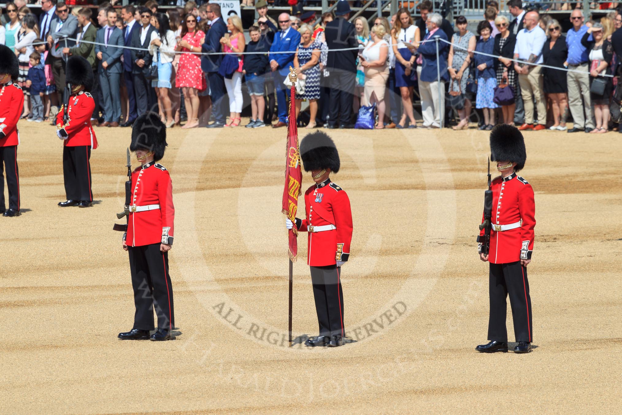 during Trooping the Colour {iptcyear4}, The Queen's Birthday Parade at Horse Guards Parade, Westminster, London, 9 June 2018, 10:53.