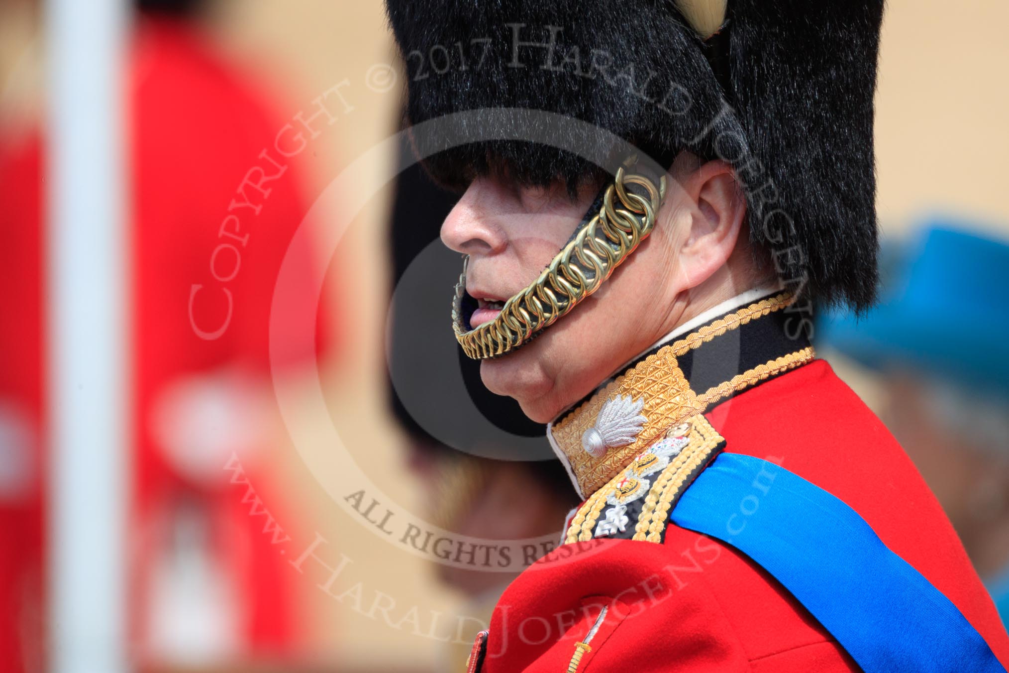 during Trooping the Colour {iptcyear4}, The Queen's Birthday Parade at Horse Guards Parade, Westminster, London, 9 June 2018, 11:16.