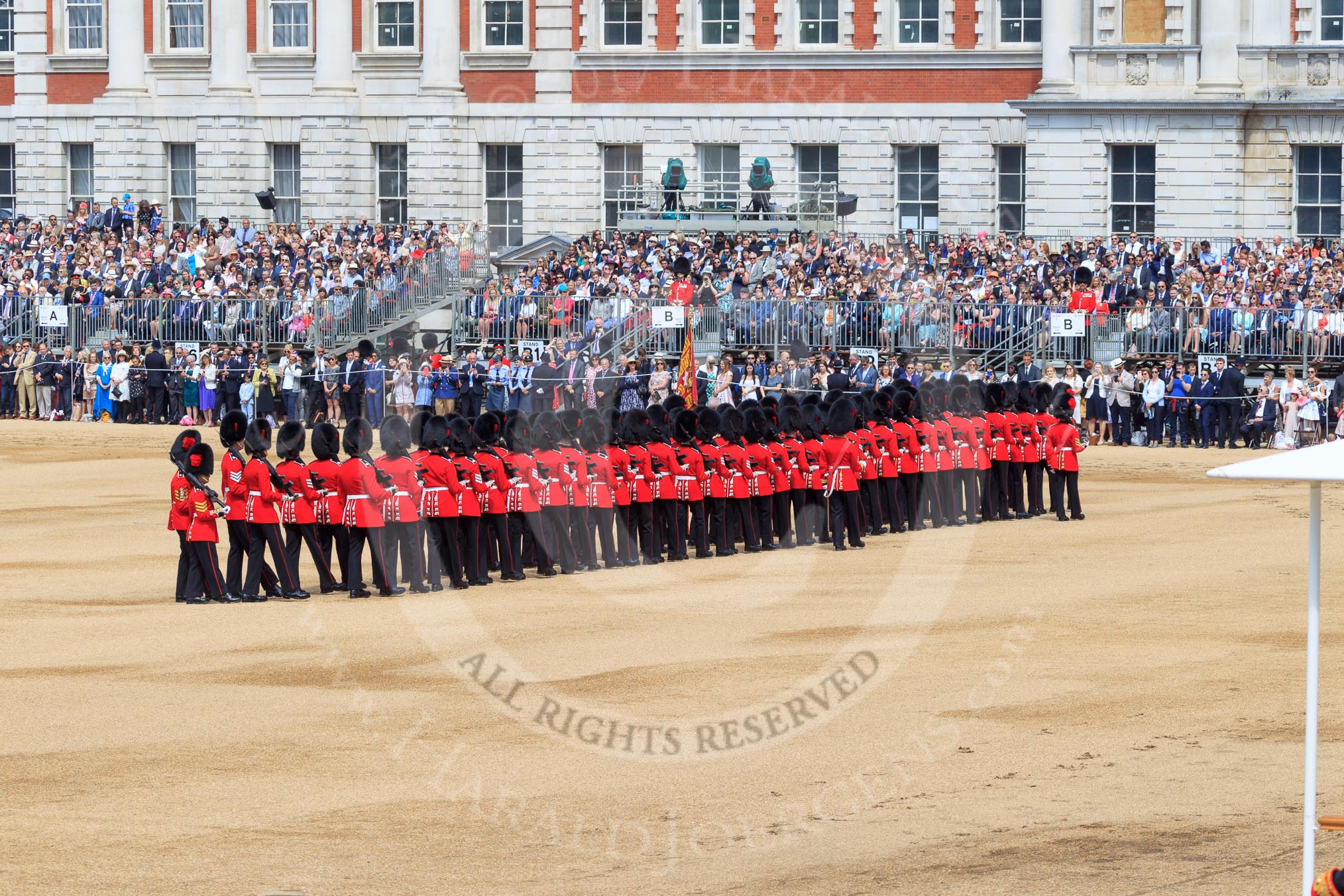 during Trooping the Colour {iptcyear4}, The Queen's Birthday Parade at Horse Guards Parade, Westminster, London, 9 June 2018, 11:24.