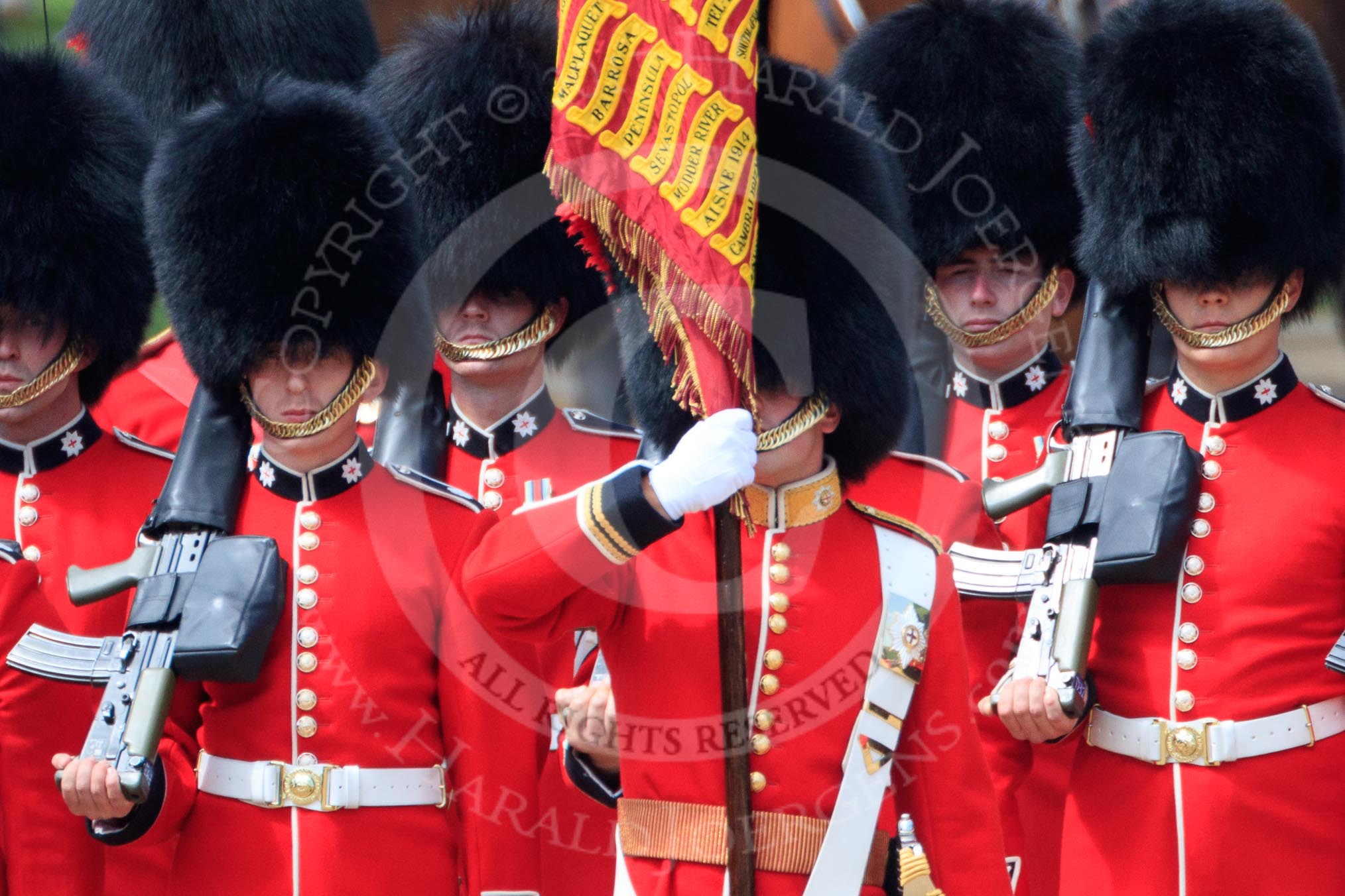during Trooping the Colour {iptcyear4}, The Queen's Birthday Parade at Horse Guards Parade, Westminster, London, 9 June 2018, 11:29.