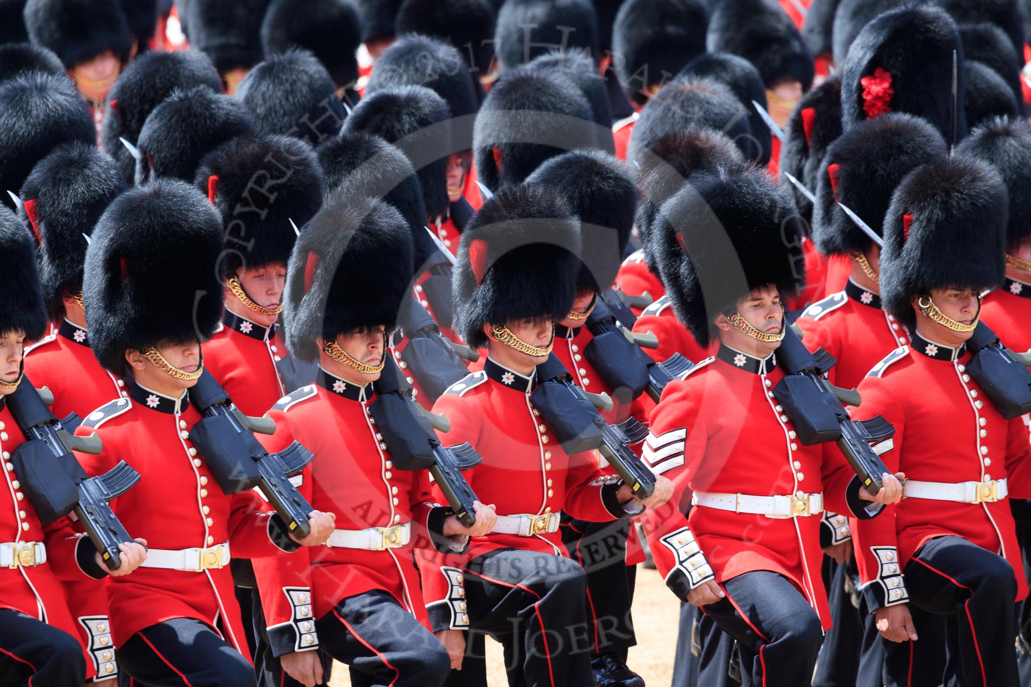 during Trooping the Colour {iptcyear4}, The Queen's Birthday Parade at Horse Guards Parade, Westminster, London, 9 June 2018, 11:38.
