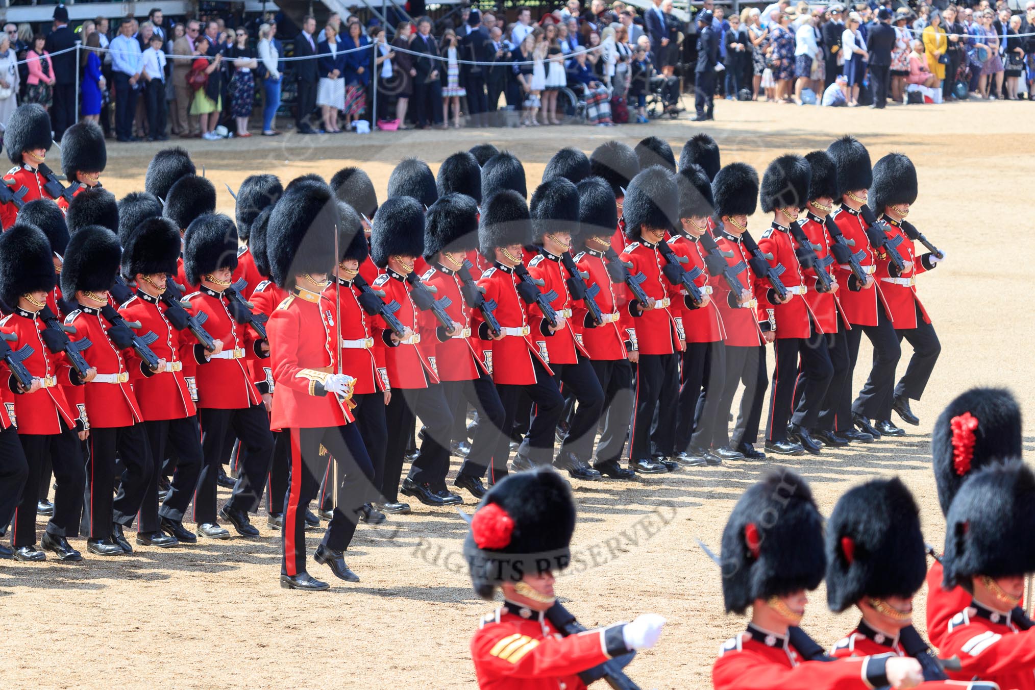 during Trooping the Colour {iptcyear4}, The Queen's Birthday Parade at Horse Guards Parade, Westminster, London, 9 June 2018, 11:48.
