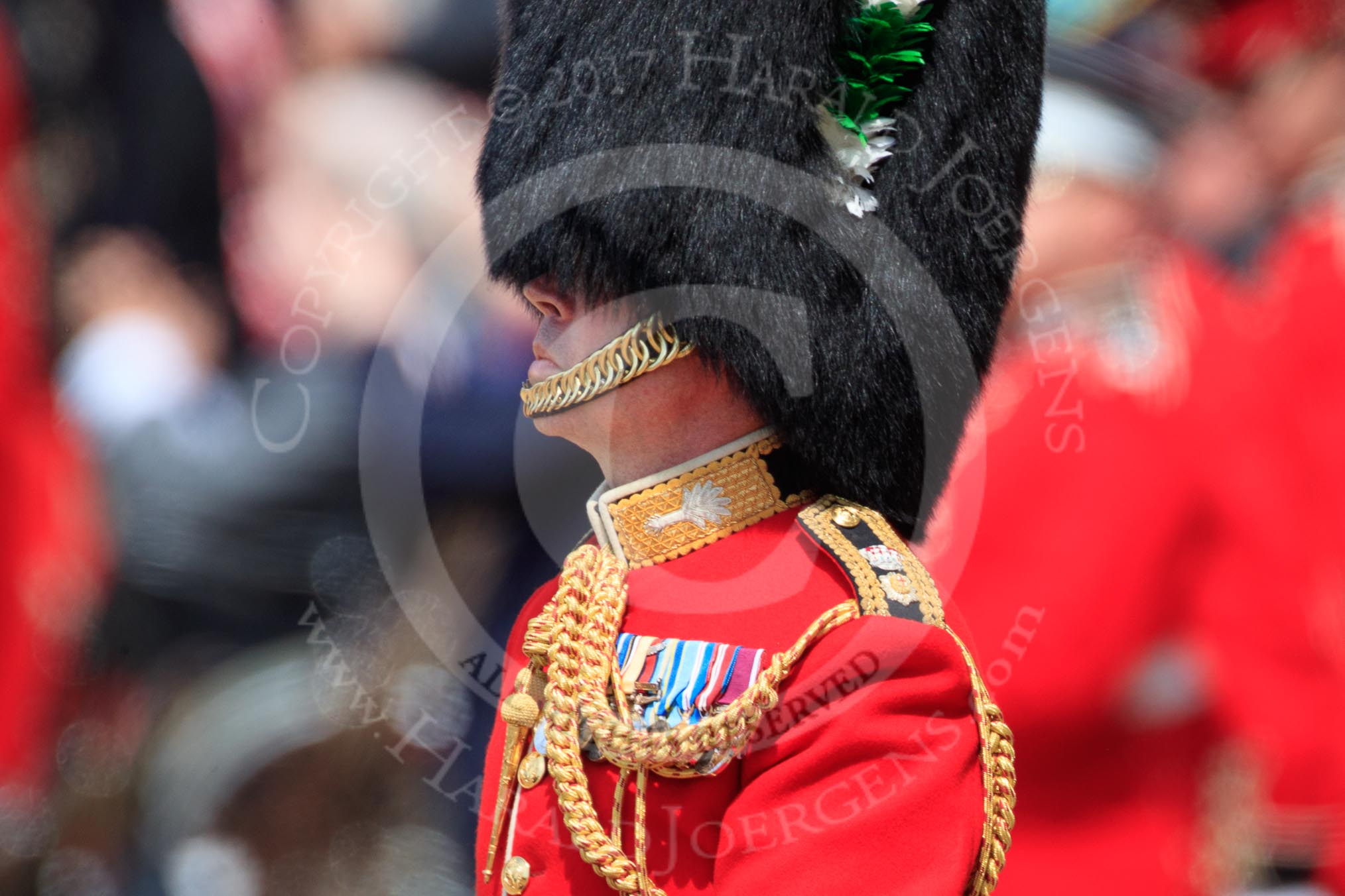 during Trooping the Colour {iptcyear4}, The Queen's Birthday Parade at Horse Guards Parade, Westminster, London, 9 June 2018, 12:17.