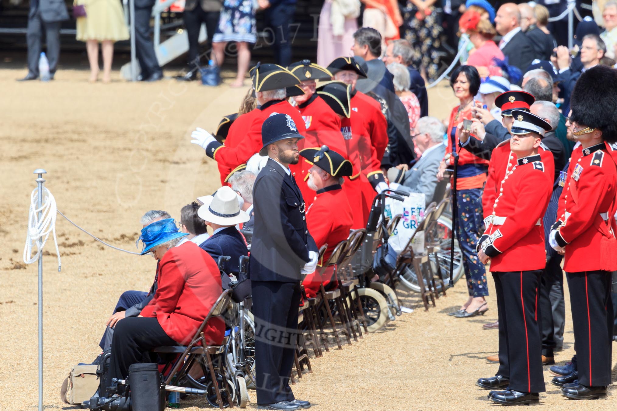 during Trooping the Colour {iptcyear4}, The Queen's Birthday Parade at Horse Guards Parade, Westminster, London, 9 June 2018, 12:18.