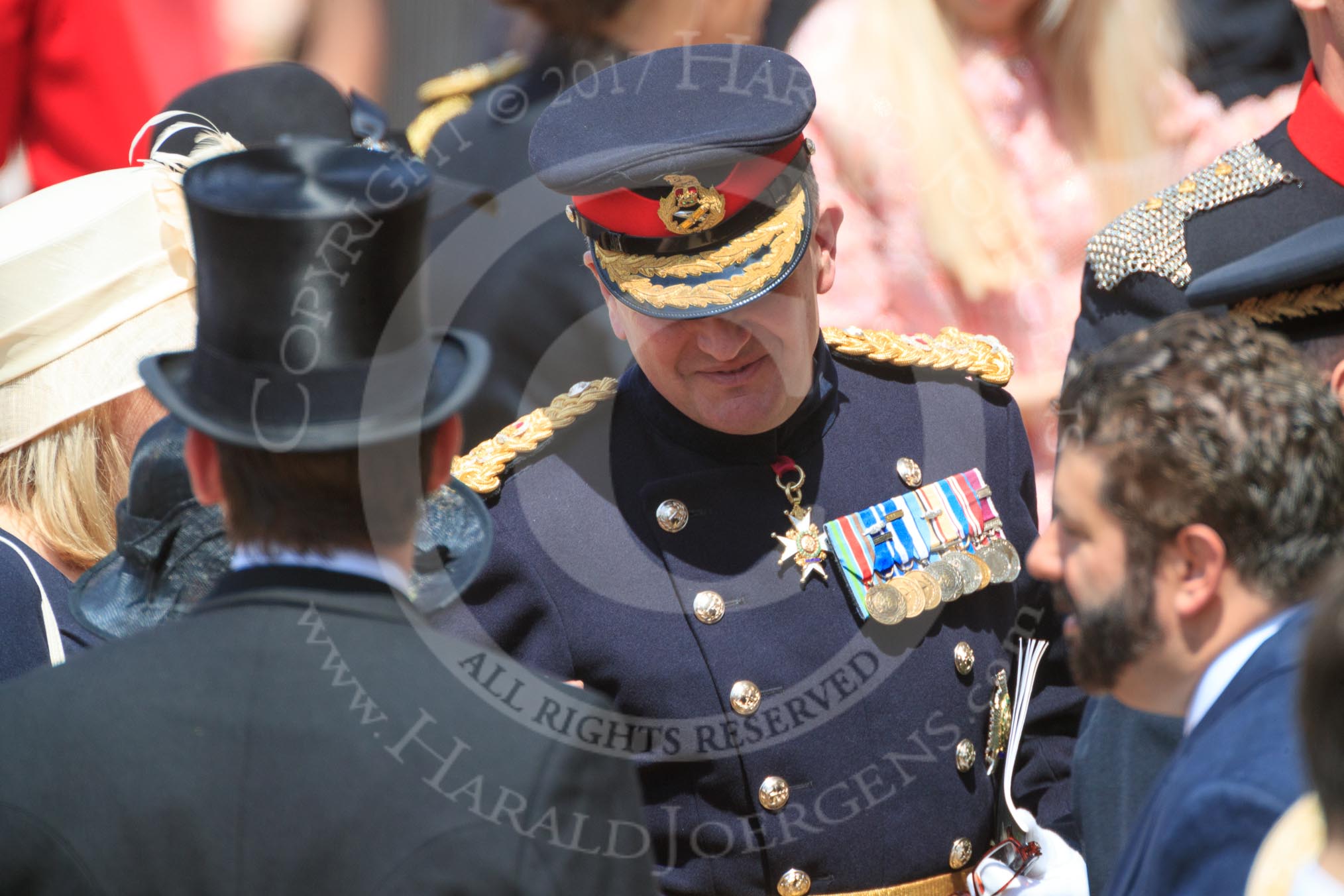 during Trooping the Colour {iptcyear4}, The Queen's Birthday Parade at Horse Guards Parade, Westminster, London, 9 June 2018, 12:27.