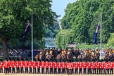 during Trooping the Colour {iptcyear4}, The Queen's Birthday Parade at Horse Guards Parade, Westminster, London, 9 June 2018, 10:45.