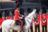 during Trooping the Colour {iptcyear4}, The Queen's Birthday Parade at Horse Guards Parade, Westminster, London, 9 June 2018, 10:46.