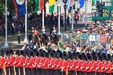 during Trooping the Colour {iptcyear4}, The Queen's Birthday Parade at Horse Guards Parade, Westminster, London, 9 June 2018, 10:54.