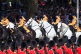during Trooping the Colour {iptcyear4}, The Queen's Birthday Parade at Horse Guards Parade, Westminster, London, 9 June 2018, 10:55.