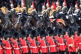 during Trooping the Colour {iptcyear4}, The Queen's Birthday Parade at Horse Guards Parade, Westminster, London, 9 June 2018, 10:57.