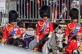 during Trooping the Colour {iptcyear4}, The Queen's Birthday Parade at Horse Guards Parade, Westminster, London, 9 June 2018, 10:59.