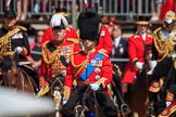 during Trooping the Colour {iptcyear4}, The Queen's Birthday Parade at Horse Guards Parade, Westminster, London, 9 June 2018, 10:59.