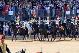 during Trooping the Colour {iptcyear4}, The Queen's Birthday Parade at Horse Guards Parade, Westminster, London, 9 June 2018, 11:57.