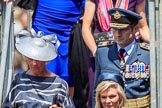 during Trooping the Colour {iptcyear4}, The Queen's Birthday Parade at Horse Guards Parade, Westminster, London, 9 June 2018, 12:20.