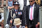 during Trooping the Colour {iptcyear4}, The Queen's Birthday Parade at Horse Guards Parade, Westminster, London, 9 June 2018, 12:21.